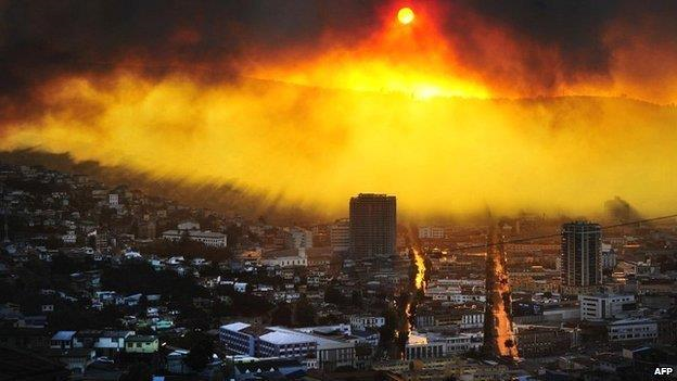 Fire in Valparaiso